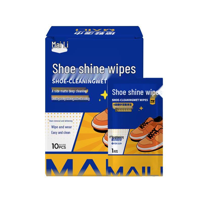 Disposable Shoe Wipes for Removing Black Spots On White Shoes, Water-Free and Individually Packaged