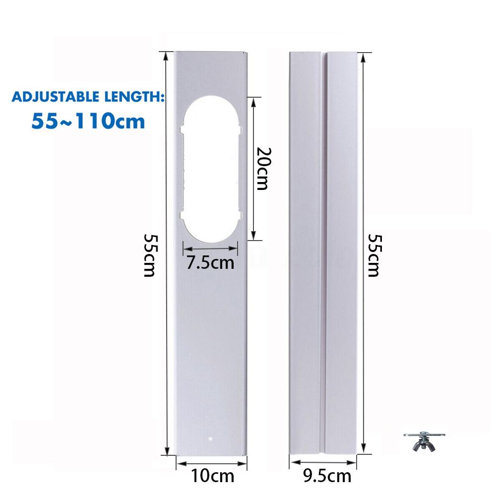Adjustable Portable Air Conditioner Window Kit Slide Plate Wind Shield  Window Adapter Connector Air Conditioning Accessories