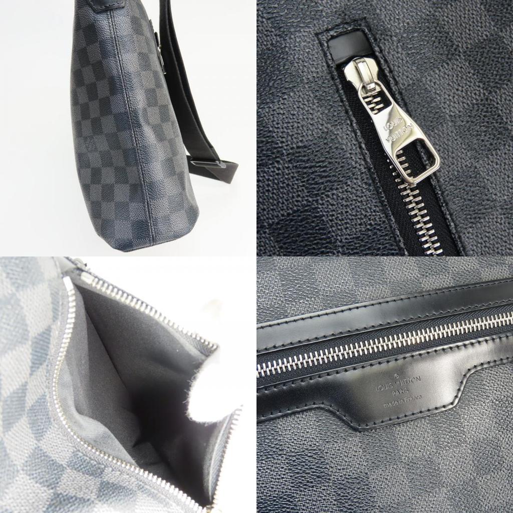 Used LOUIS VUITTON Shoulder Bag Mick MM N41106 Damier Grafitte black Dark gray Messenger