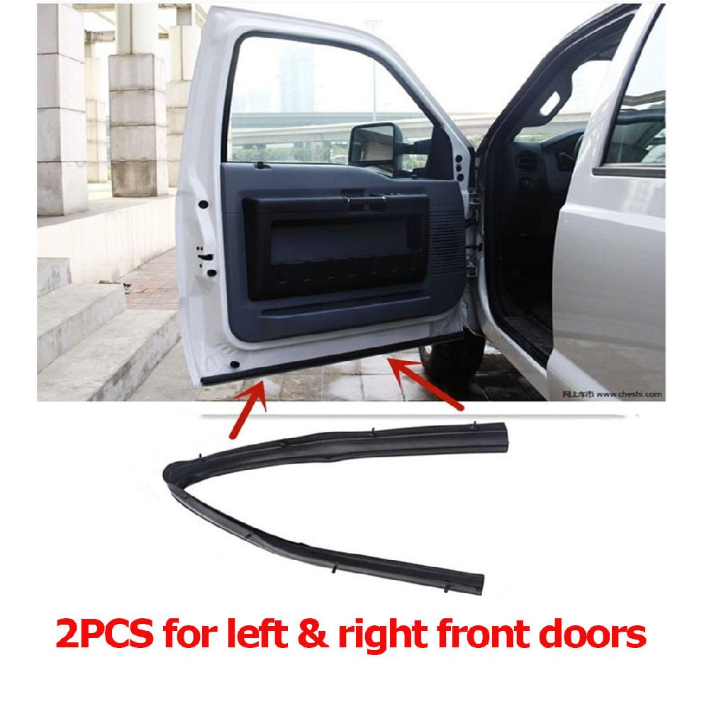 2Pcs Front Door Lower Weatherstrip Seal For Ford F-250 F-350 F-450 1999-2016
