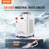 Industrial Water Chiller CW6000, 1500W Water Chiller Cooling System with Compressor, 15L Water Tank Capacity, 65L/min Max Flow Rate, for CO2 Laser