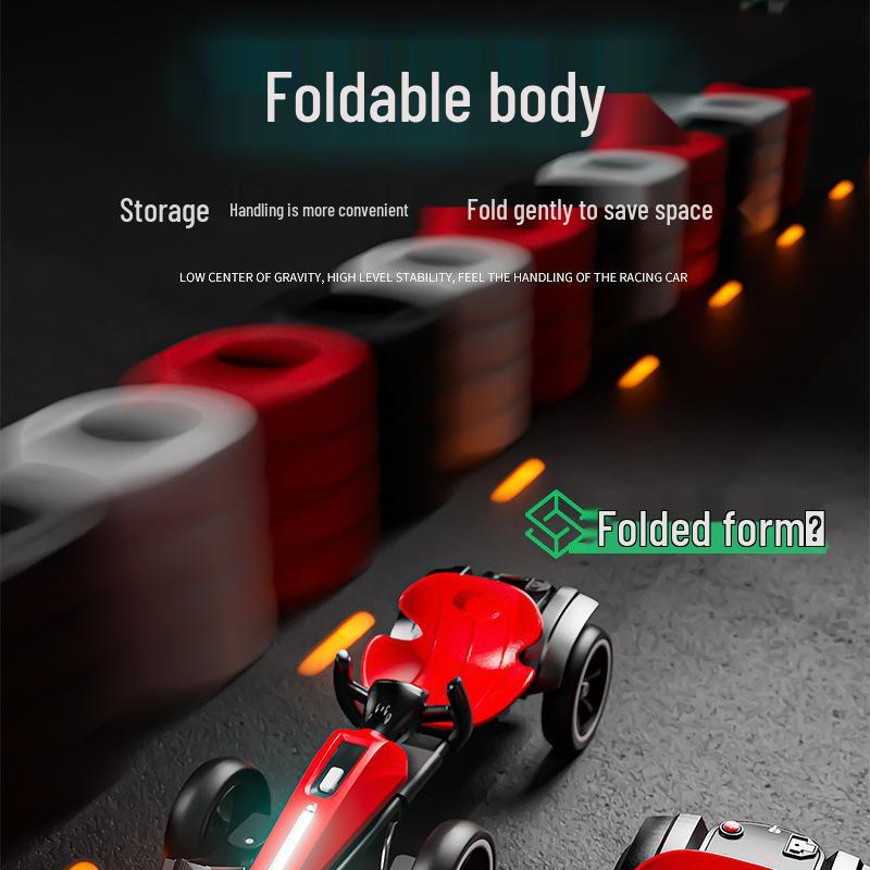 Foldable Children's Electric Go-Kart - Remote Control Car for Boys & Girls