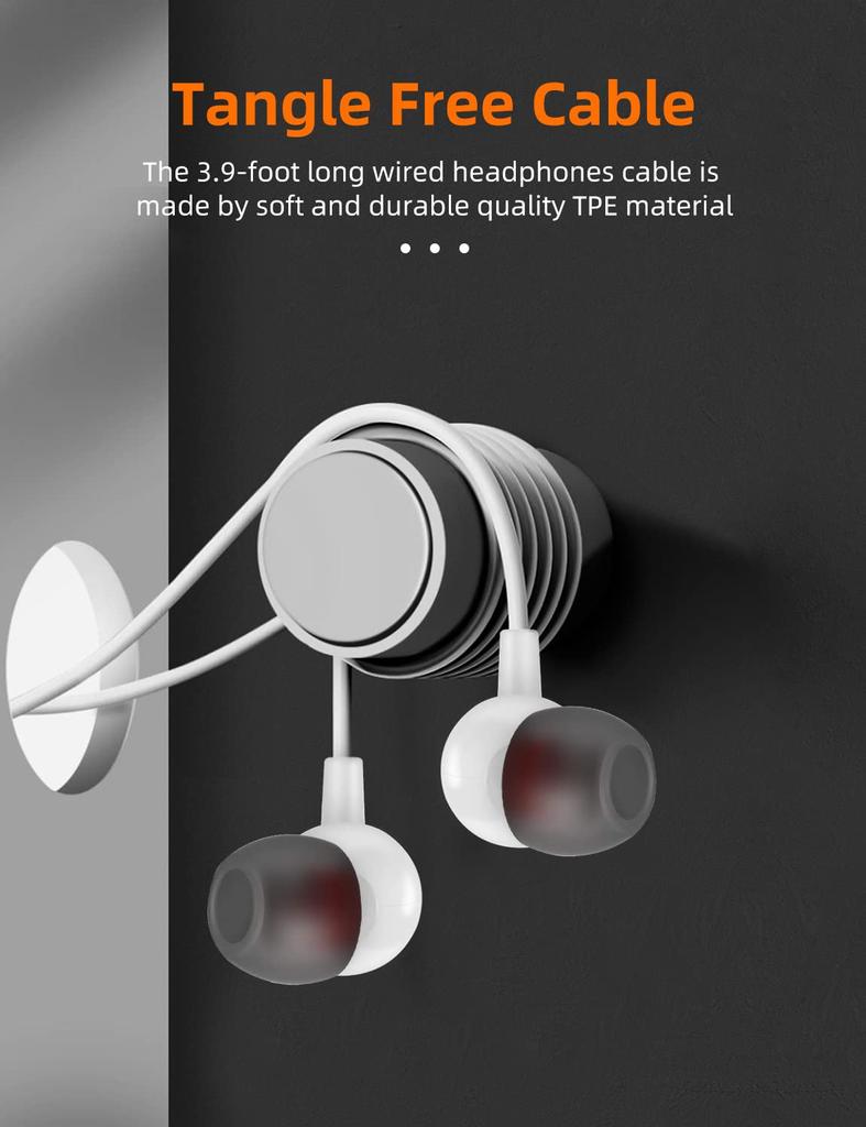 Kabelová sluchátka MAS CARNEY WI7 s mikrofonem a hlasitostí černá sada, 3,5 mm jack, ovládání, kompatibilní s iPhone/Android,
