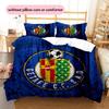 Getafe CF  Pattern Bedding Quilt Set  Home Decoration  Gift (1 * Duvet Cover + 2 * Pillowcase  Without Core)