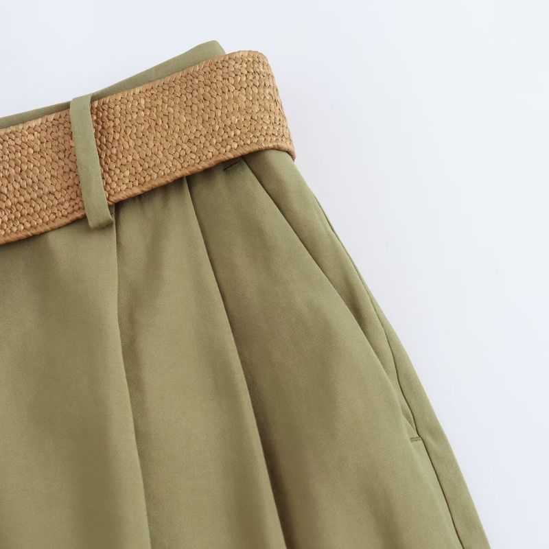 Kaslead New Arrival Women's Clothing Fashion Style Fashion All-Match Matching Belt Bermuda Shorts 8649767
