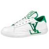Louis Vuitton Charlie Leather Low Top Stylish Skateboarding Shoes Men's White Green 1AANJ7