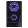 Cecotec Plaque de gaz 2 feux Bolero Squad G 2400F Glass Black 52kW Verre noir Grilles fonte Brûleur WOK