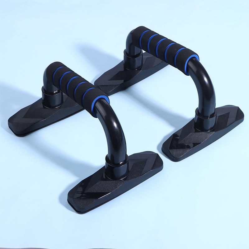 2Pcs Push Up Bar Push Up Stands Foam Handles Push Up Grip Handle Anti Slip Chest Fitness Equipment For Fitness Training синий