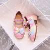 Girls' Princess Shoes Spring New Bowknot High-Heeled Leather Shoes Children's Performance Shoes Breathable Non-Slip Kids' Shoes