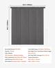 Panel Track Blinds Extendable Track 116 Cm To 218 Cm W Trimmable Dark Gray