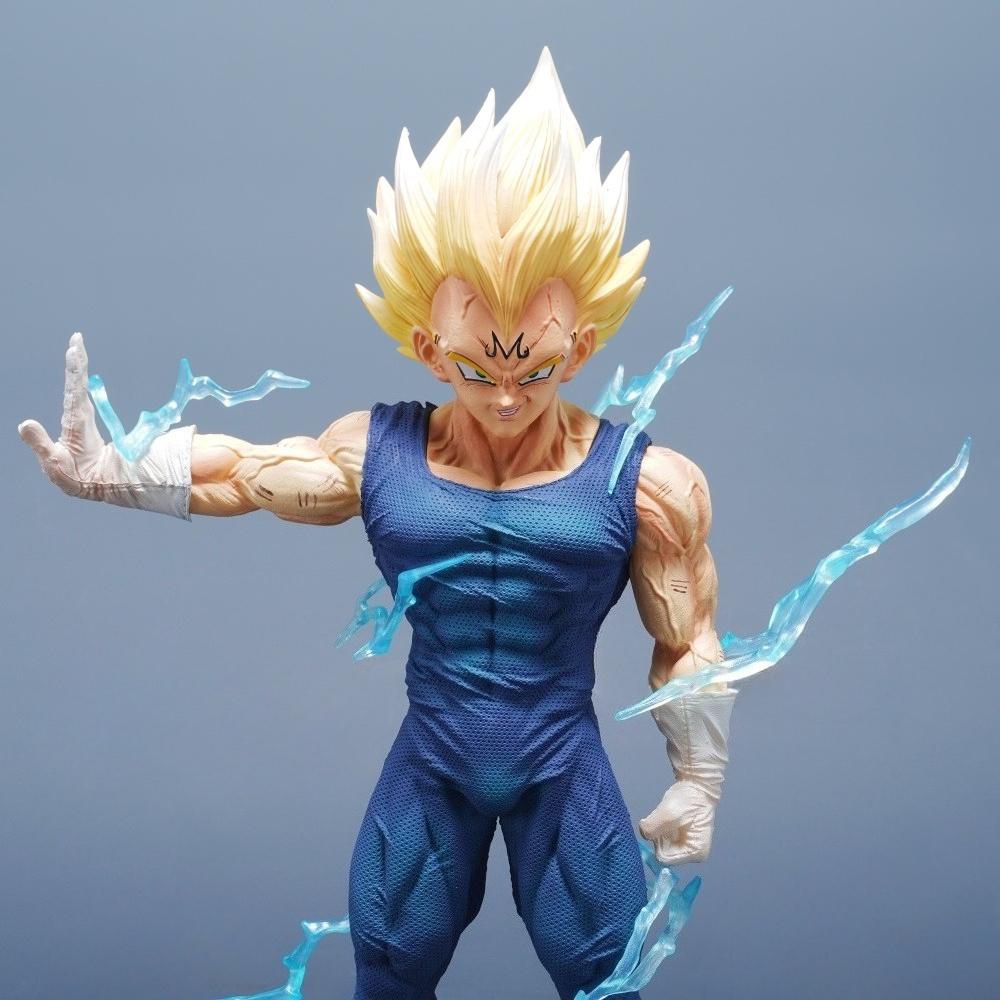 27cm/10.63in Anime Dragon Ball Figure Majin Vegeta Action Figures Pvc Statue Desktop Ornamen Collection Model Toys Gifts Round Sensory Compression