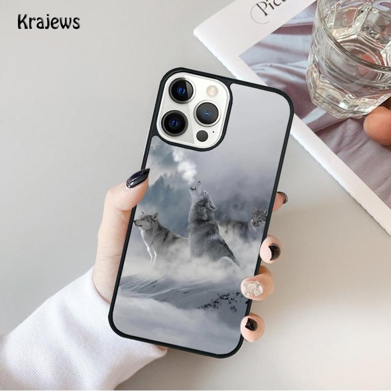 Animal The Wolf Howl Phone Case For iPhone 17 Air 16 15 14 Max Plus 11 12 13 Pro Max Phone Cover coque