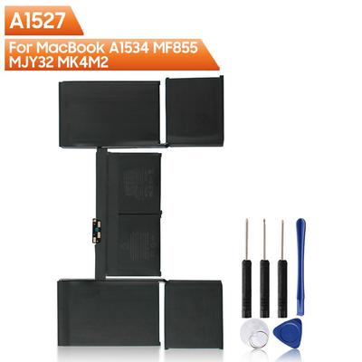New Replacement Laptop Battery A1527 5263mAh For MacBook A1534 12" A1705 MF855 MJY32 MK4M2 With Tools