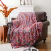 Throw Blanket for Couch Bed, Throw Blanket for Spring Summer, Colorful Boho Throw Blanket for Home Decor, Indoor and Outdoor Throw Blankets,127x152cm