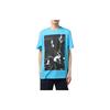 T-shirt à Manches Courtes Imprimé Photo Air Jordan Hangtime Homme Hauts Bleu AQ3709-433