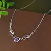 925 Sterling Silver Fashion Light Luxury Angel Love Wings Love Zircon Necklace Birthday Party Anniversary Gift