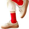 Changbaosen Red Festive Fu Character Mid-Calf Socks