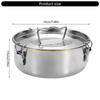 92MF 304 Cake Flan Pan With Secure Locking Lid For Baking And Steaming