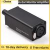 in-Ear Monitor Amplifier Portable Stereo Headphone Amp with XLR Input 3.5mm Output Jack Volume Adjustment Plug Play for Musician