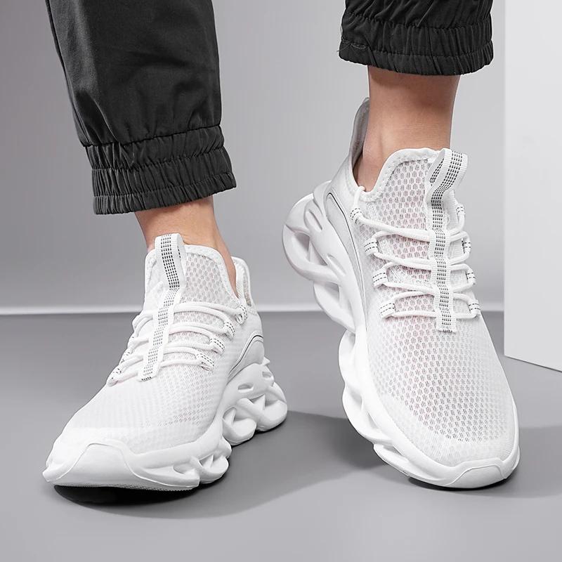 BKQU  Men Casual Sneakers Running Shoes Outdoor Comfortable Breathable Fashion Trend Tennis Shoe