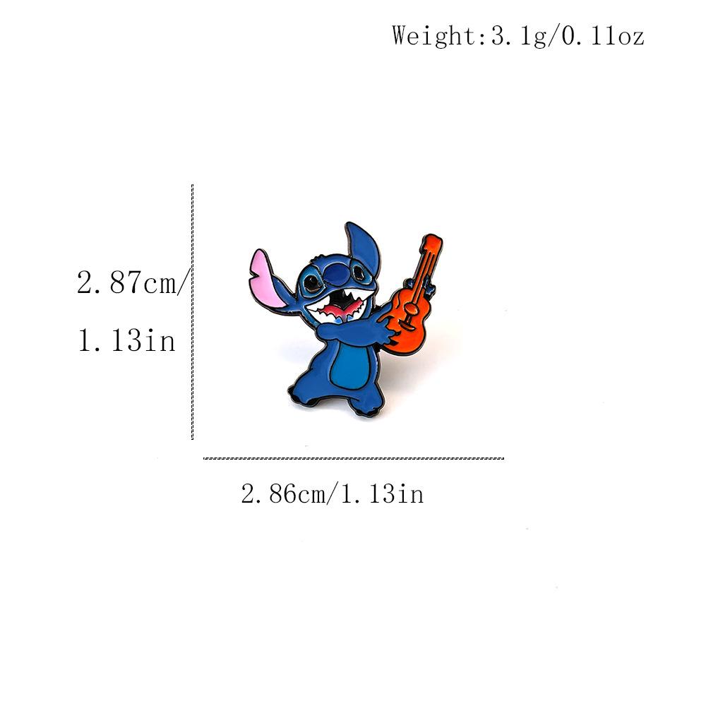 Stitch Cartoon Brooch - Lilo & Stitch Metal Badge Accessories for Clothes and Bags