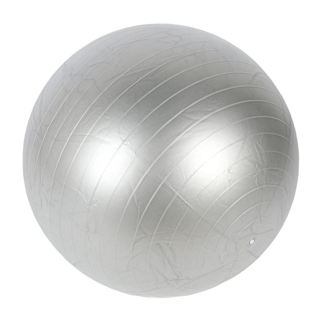29.5in Exercise Ball PVC Gray 330.7lb Capacity Thicken Slip Resistant Fitness Ball with Quick Pump for Balance Pregnancy