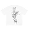 Men TShirt Justice Black Cotton Graphic Oversized Vintage Summer Short Sleeve Tees Tops Harajuku Korean Y2k Streetwear Clothes