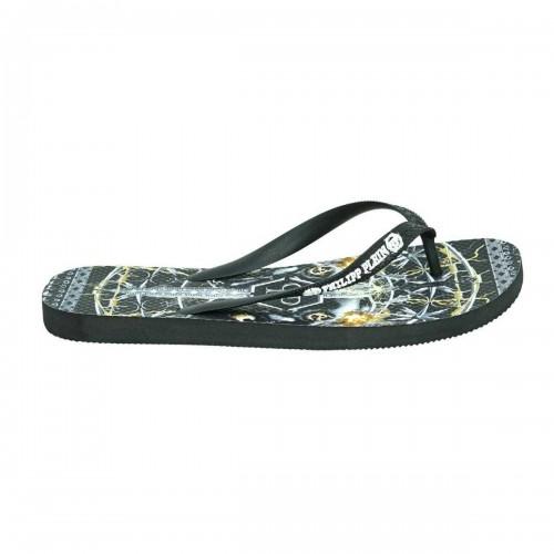 Philipp Plein Men's Sword Logo Flip Flops