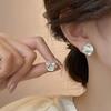 Trendy Retro Camellia Stud Earrings: Fashionable, Versatile, High-End, Niche Design