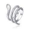 Personalized Punk Snake Rings for Couples - Titanium Steel Jewelry, Retro Street Style for Men and Women