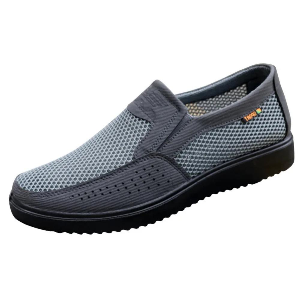 Men's shoes summer mesh new men's cloth shoes breathable one foot casual polyurethane sandals