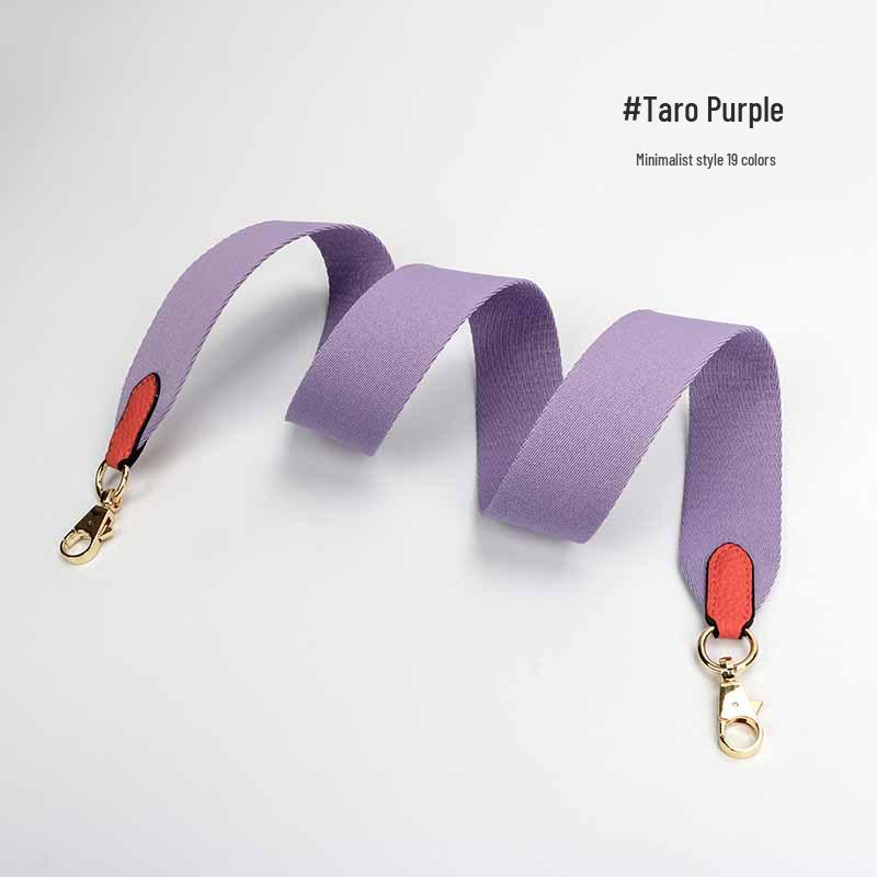 Evelyne Bucket Bag with Genuine Leather and Cotton Canvas Shoulder Strap