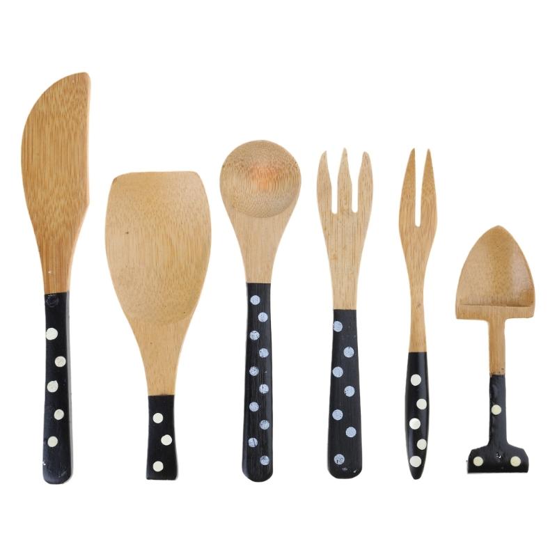 Spoon and Fork Collections Portable Cutlery Set Natural Wood Cutlery for Dining Utensils for Kitchen and Outdoor Use 1