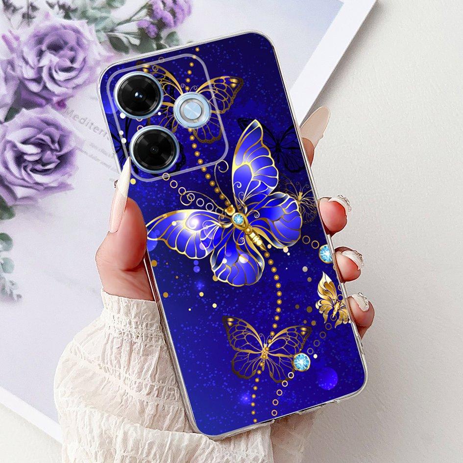 New For Xiaomi Redmi 13x 4G Case Cute Cartoon Panda Machine Flower TPU Soft Silicone Cover For Xiomi Redmi 13X Shockproof Bumper