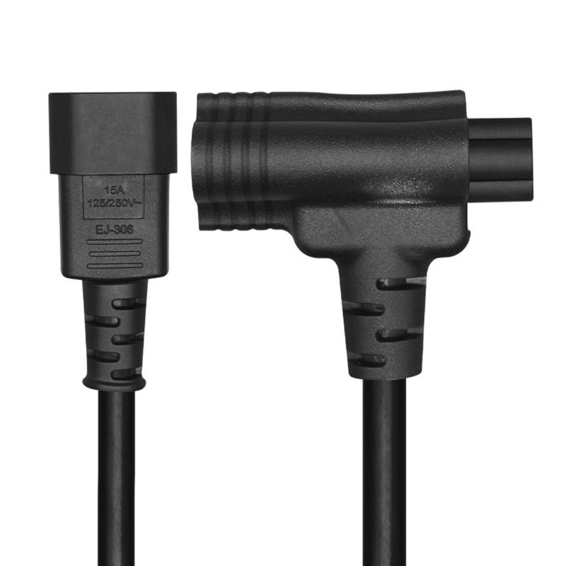 Heavy Duty Flexible Extension Cable C14 to 5-15R Power Cord For Home Office Electronics Computer Power Adapter Cord