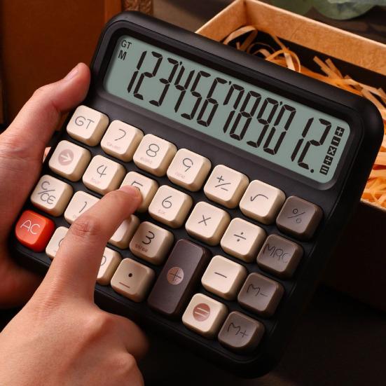 Basic Calculator with Extra Large LCD Display Easy To Read Battery Powered Portable Office Home Use Desktop Calculator