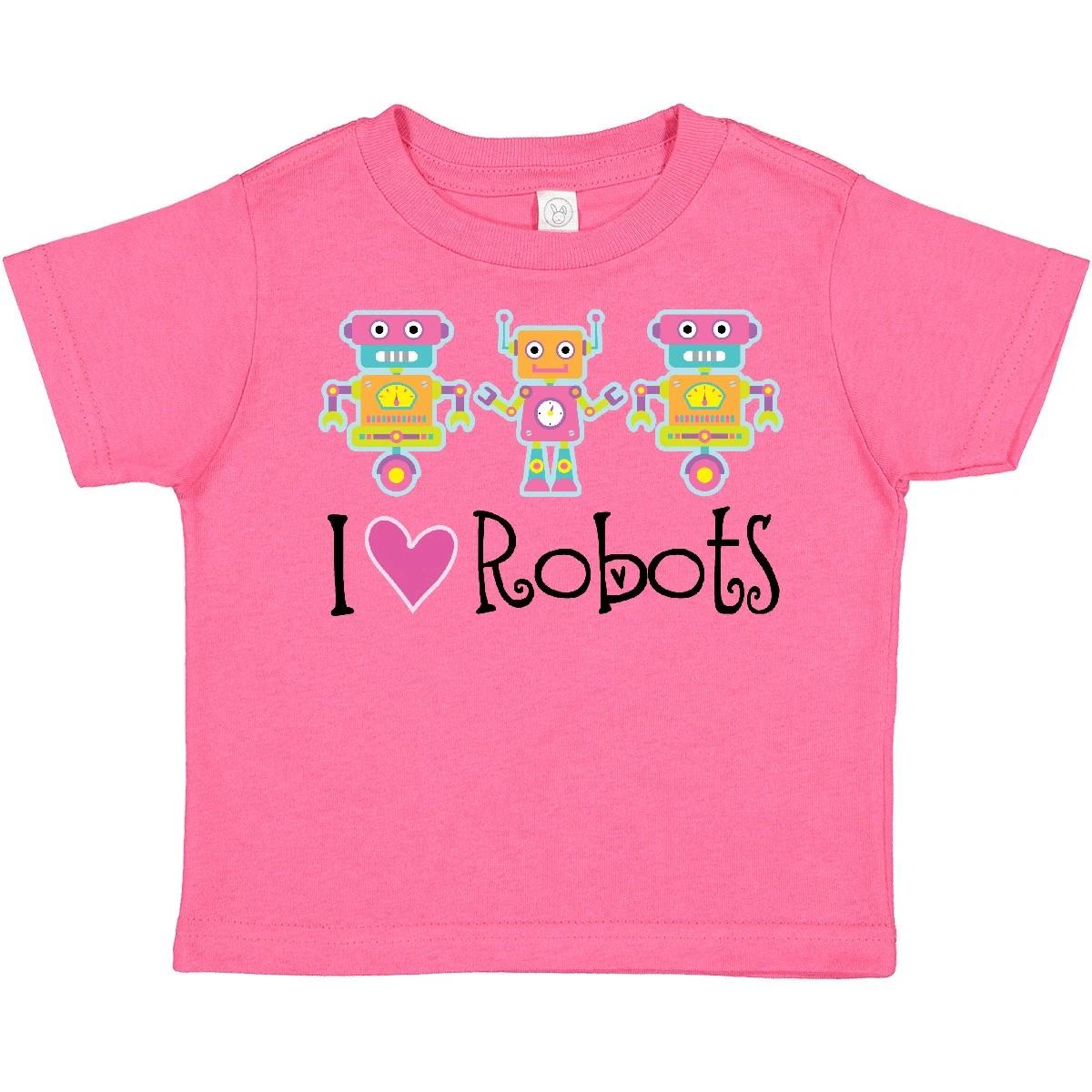 Inktastic Robot Lover Robotics Toddler T-Shirt I Heart Robots Childs Cute Team 100