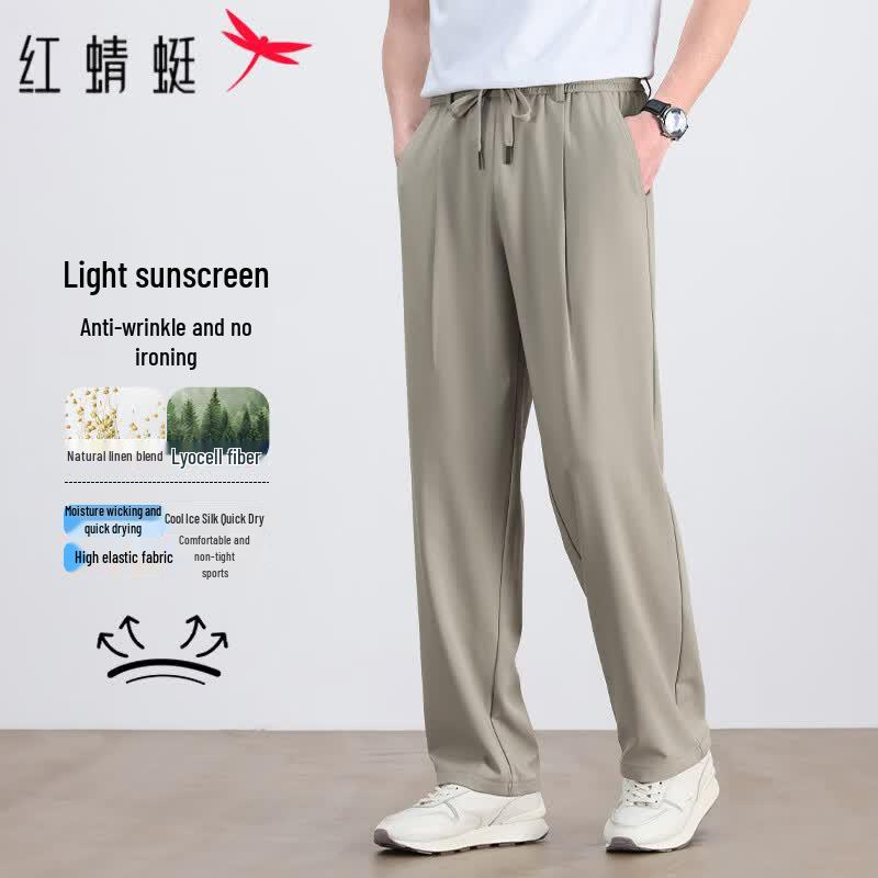 RED DRAGONFLY Men s Straight-Leg Lyocell Blend Casual Pants 5XL
