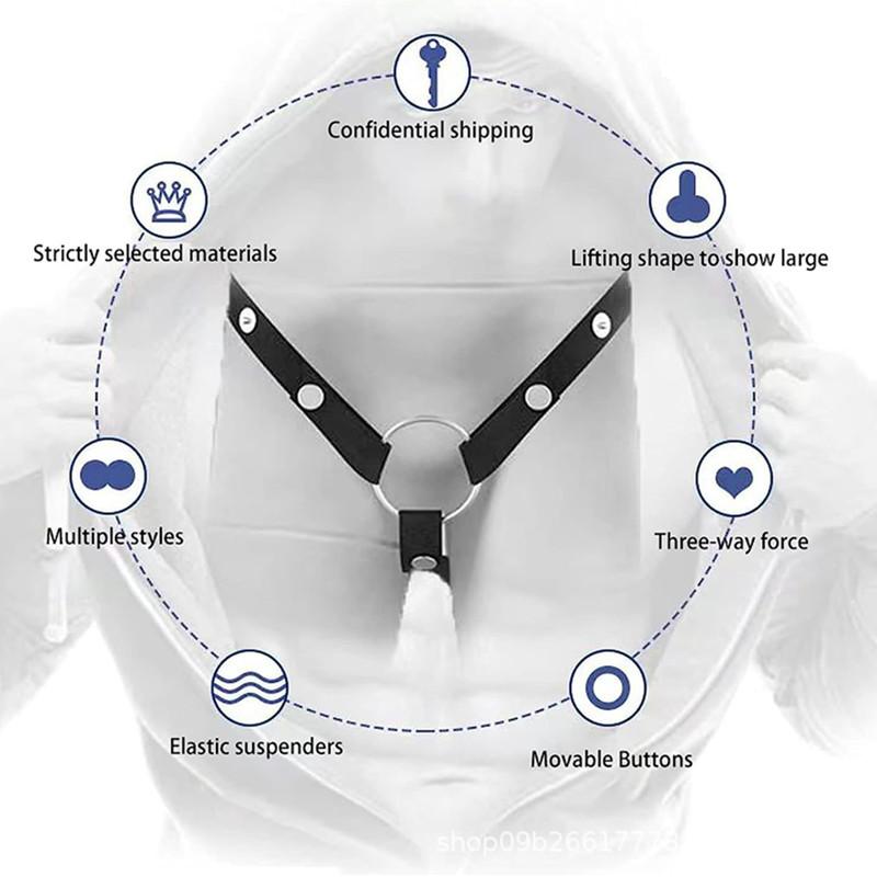 Chastity Lock Fixing Band Jj Fair Cage False Mother Clip Auxiliary Strap Anti-Fall Adult Sex Product