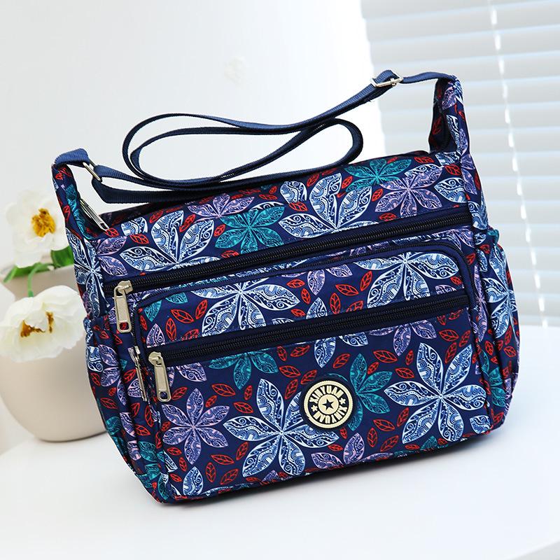 Large Capacity Women's Single-Shoulder Crossbody Bag - Stylish Oxford Nylon for Middle-Aged Moms
