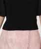 Mishmash Balloon Short Black Women's Knit/Sweater, Bustier, Layered, Versatile, Sleeve,