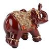 Elephant Statue Durable Resin Cute Elegant Attract Wealth Round Corner Elephant Decor for Home