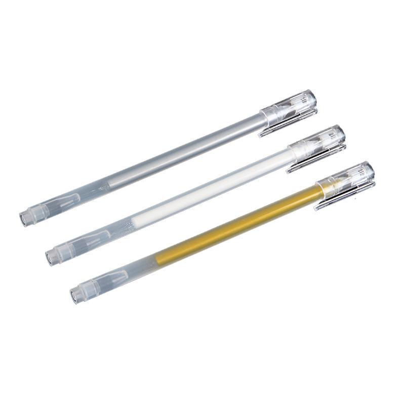 Metallic Paint Pens for Student Art and DIY: Gold, Silver, White Highlighter Markers