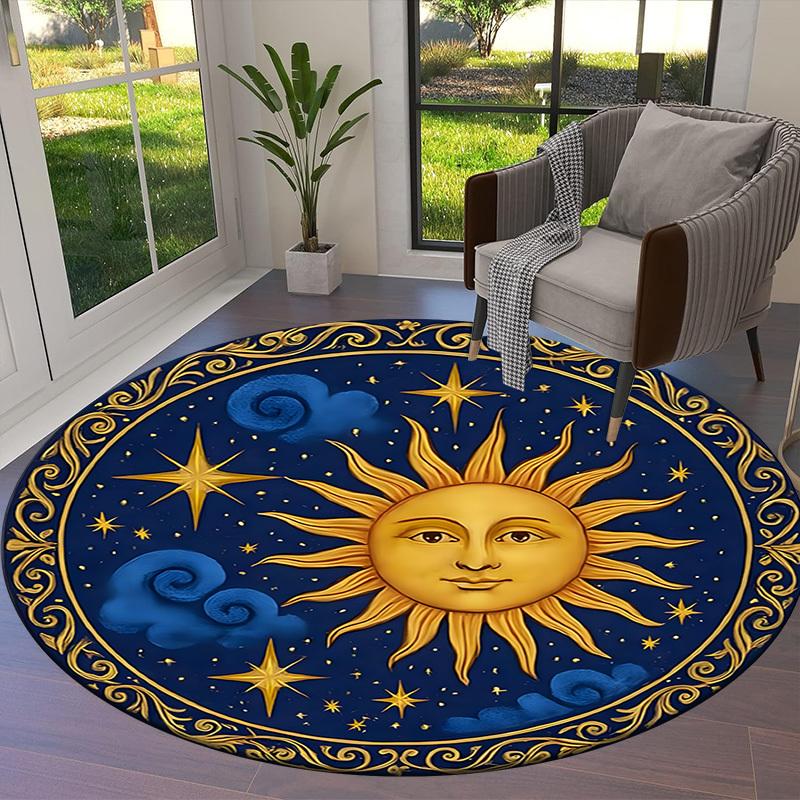 1pc Office Carpet Chair Mats Celestial Harmony Perfect for Decorating Office Chairs, Living Rooms, Or Bedrooms.YDT094