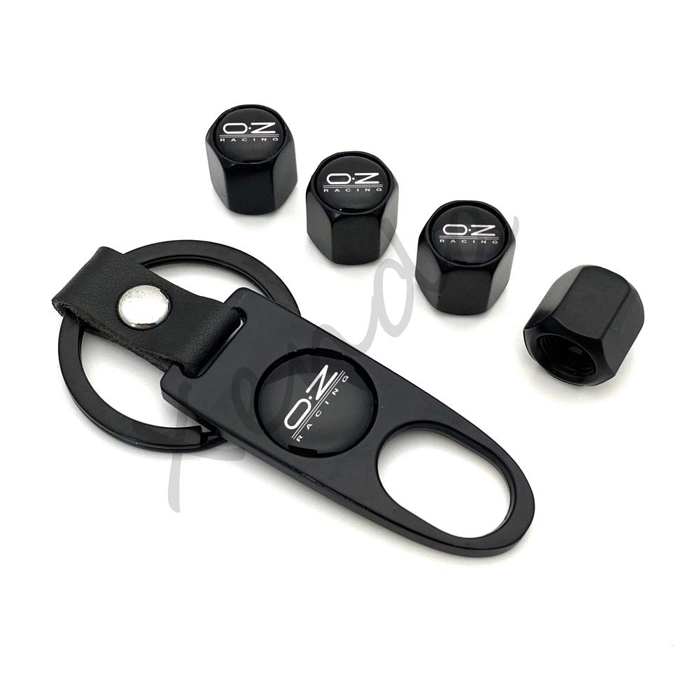 4Pcs OZ Racing Styling Logo Emblem Case Tire Valve Core Stem Caps Anti Theft Finger Car Wheel Tyre Rim Air Cover Car Accessories