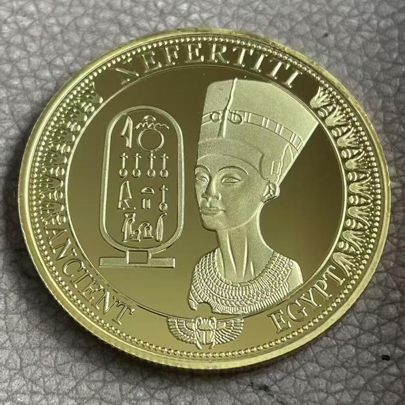 Ancient Egyptian Pharaoh Commemorative Coin Dog Head Anubis Commemorative silver Coin business Coin