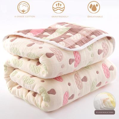WOSTAR Couvre-lit d'été serviette mousseline couette coton pur couverture fine pour enfants bébé climatisation fraîche couette 90/150