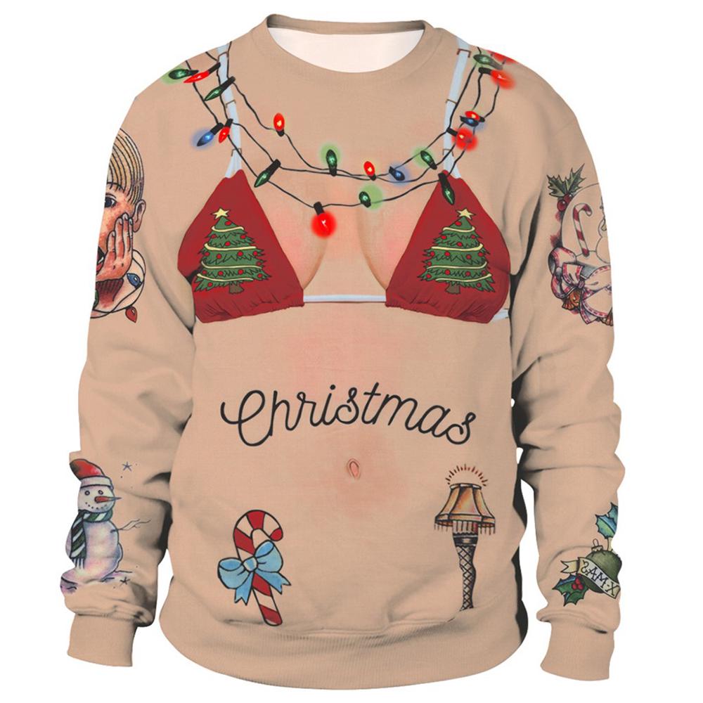 Ugly Xmas Christmas Sweater Santa Elf Popular Women Men Winter Warm Sweatshirts