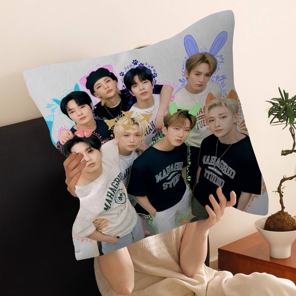 Kpop SStray KKids Personalized Pillow Cover Kids Bedroom Wild Party Decor Pillowcase kid Birthday shower Gift