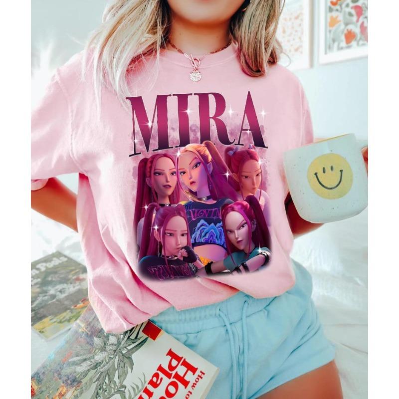 2026 Film Caldo MIRA Stampa Cartone Animato T-shirt per Bambine e Bambini - Moda Casual per Neonati Stampa Manica Corta Top Regalo
